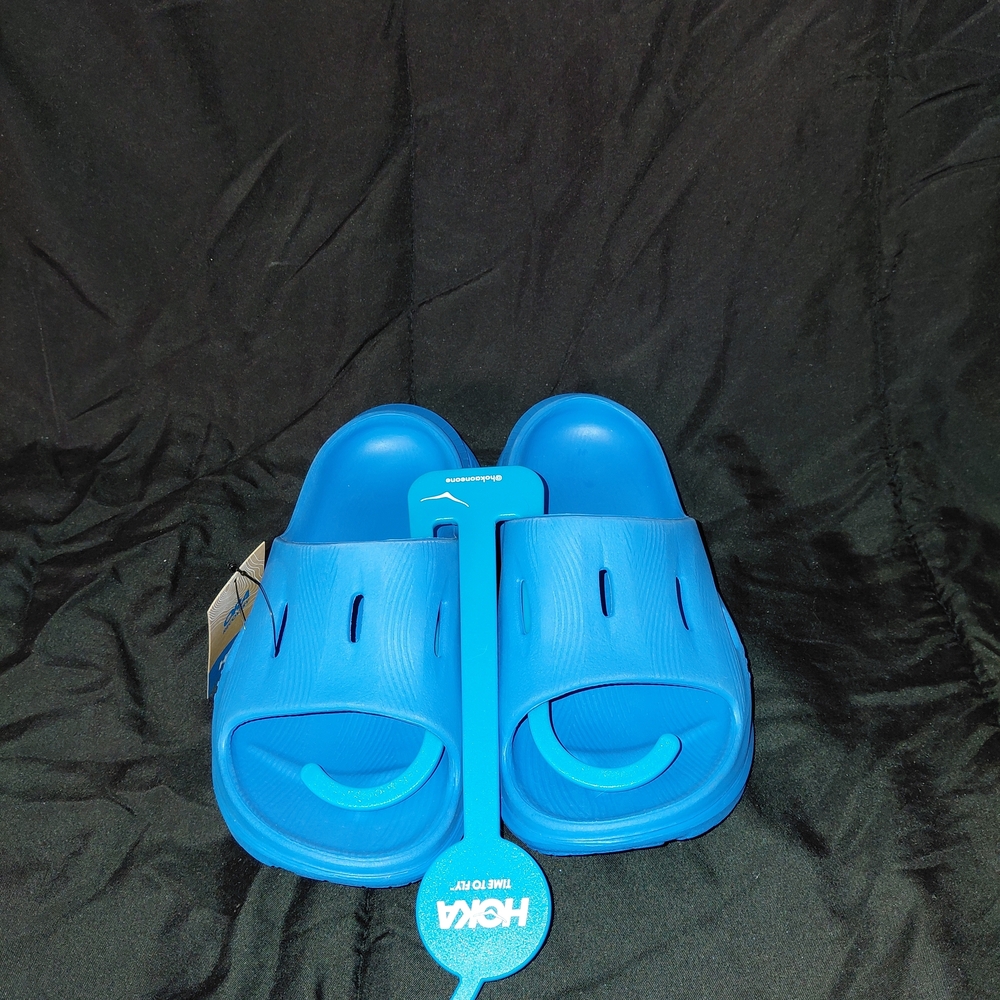 HOKA Ora Recovery Slide 3 – Electric Cobalt Blue – Size W6 / M4 – New